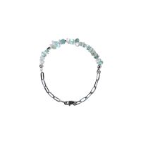 กำไลหิน Astra: ควอตซ์ใส (Crystal Quartz) บลูอพาไทด์ (Blue Apatite) และเฮมาไทด์ (Hematite)