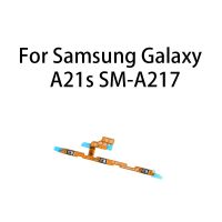 ปิดเครื่องปิดเสียงสวิตช์ควบคุมปุ่มปรับระดับเสียงที่สําคัญสายดิ้นสําหรับ Samsung Galaxy A21s SM-A217