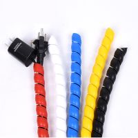 8/10/16/22/28mm 1m Line Organizer Pipe Protection Spiral Wrap Winding Cable Wire Protector Cover Tube(without wire finder)