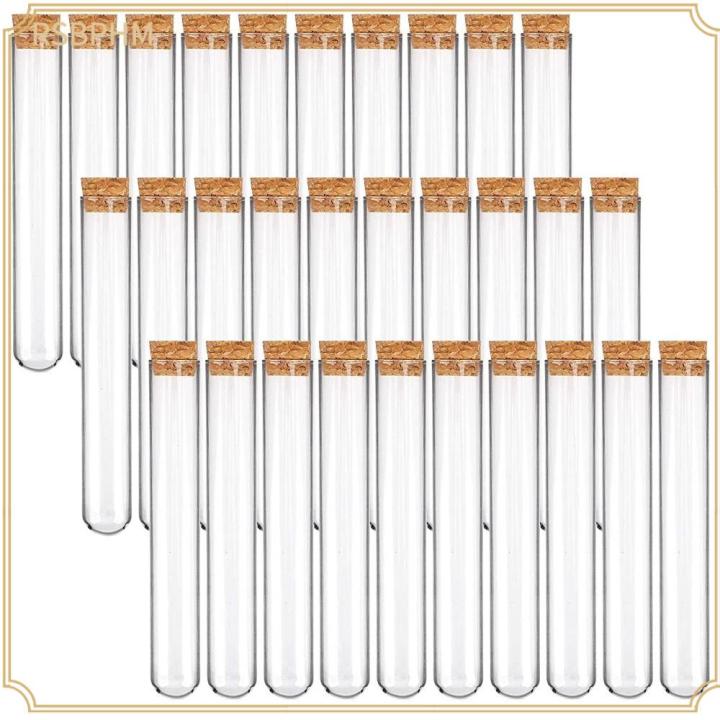 rsbphm-30ชิ้นหลอดวิทยาศาสตร์พลาสติก20x150มม-หลอดทดลองอุปกรณ์การเรียนสำนักการทดลองทางวิทยาศาสตร์