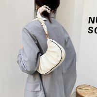 New Niche Design Foreign Style Pleated Cloud Bag Womens Versatile Foreign Style Armpit Bag 2023 New Single Shoulder Dumpling Bag