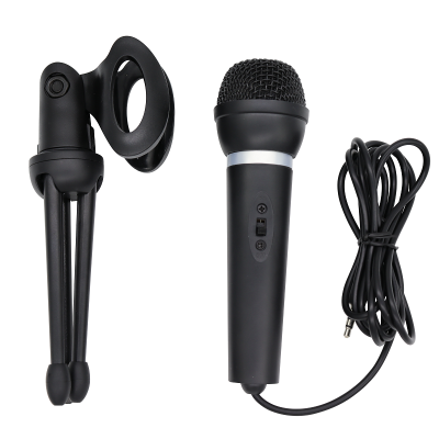 VOXLINK Microphone 3.5mm Wired Home Stereo Desktop Tripod MIC For PC YouTube Video Chatting Gaming Podcasting Recording Meeting