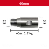 อะแดปเตอร์เจาะ M22เกลียวก้านสูบแท่งเจาะผนังคอนกรีตเจาะหัวเจาะแกนบิตน้ำก้านส่วนต่อขยายดอกสว่าน