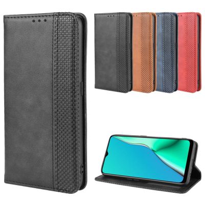 Luxury Retro Slim Leather Flip Cover for Oppo A5 2020 A9 2020 A11 A11x Case Wallet Card Stand Magnetic Book Cover Phone Cases