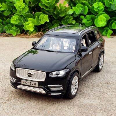 Volvos 1:32รถโลหะผสมหล่อแบบออฟโรด Xc90 Xc60รถของเล่นแบบจำลองไฟเสียงรถลากคอลเลกชันของเล่นเด็กยานพาหนะ