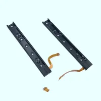 1 Set Right and Left Slide Rail with Flex Cable Fix Part for Nintendo Switch Console NS Rebuild Track Accessories