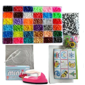 2.6mm Hama Beads with Pegboards Ironing Paper Fuse Beads Craft Kit for Kids