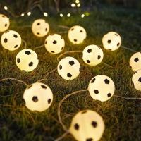 1.5/3/6M Decoration Football Light Battery LED Football Lamp string Decoration Bedroom Home Theme Party Night Lights