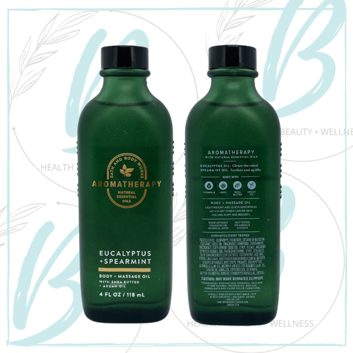 Bath and Body Works Aromatherapy Body and Massage Oil 4 fl oz / 118 ml