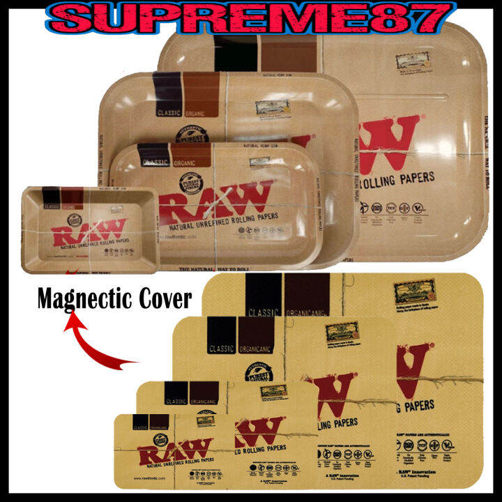 RAW Rolling Tray + Cover Tray Set Raw rolling paper Lazada