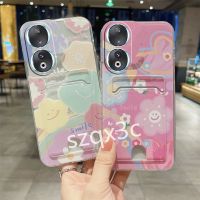 เคสสมาร์ทโฟนพร้อมส่งสำหรับ Honor X6a X5 Plus 90 Lite Pro 5G X5 4G + X9a X8a X8 X6 Huawei Nova 11 Pro ใหม่น่ารักกระเป๋าเก็บบัตรเคสใส่โทรศัพท์กันแดดยิ้ม HonorX6 HonorX5 + ปกหลัง