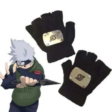 Cheap Anime Naruto Akatsuki Uchiha Sasuke Hatake Kakashi Glove Cuff Mitten  Necklace Headband Mask Cosplay Accessories