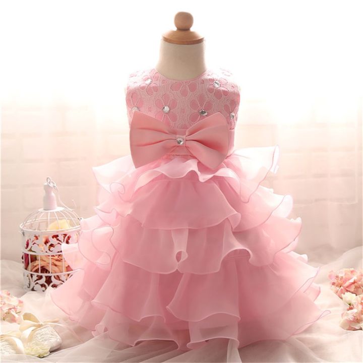 jeansame-dress-เด็กสาว-flowerdress1-2ปีวันเกิด-partygown-เด็กเสื้อผ้าเครื่องแต่งกาย