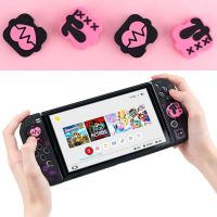 Love Death Silicone Soft Thumb Stick Grip Cap Joycon Protective Cover For Switch Oled NS Lite Joy-con Controller Thumbstick Case Controllers