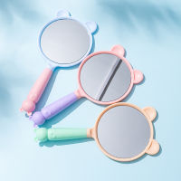 Travel Makeup Mirror Womens Style Cartoon Hand Mirror Handle Makeup Mirror Portable