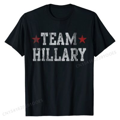 2016 Team Hillary T-Shirt Democrat Party Election Shirt Men Cute Casual Tops &amp; Tees Cotton Top T-shirts Hip hop