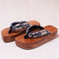 hot【DT】☽✻  Womens Shoes Mid  Heel Japan Geta Classic Flip Flops Beach Slippers Wood Sandals