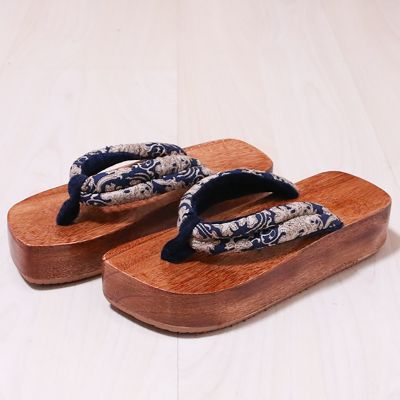 hot【DT】☽✻  Womens Shoes Mid  Heel Japan Geta Classic Flip Flops Beach Slippers Wood Sandals