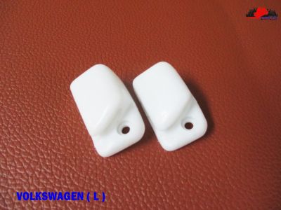 VOLKWAGEN "NEW" SUN VISOR BEIGE BRACKET LEFT SIDE (LH) SET PAIR // กิ๊บล็อคที่บังแดด สีขาว เซ็ทคู่ สินค้าคุณภาพดี