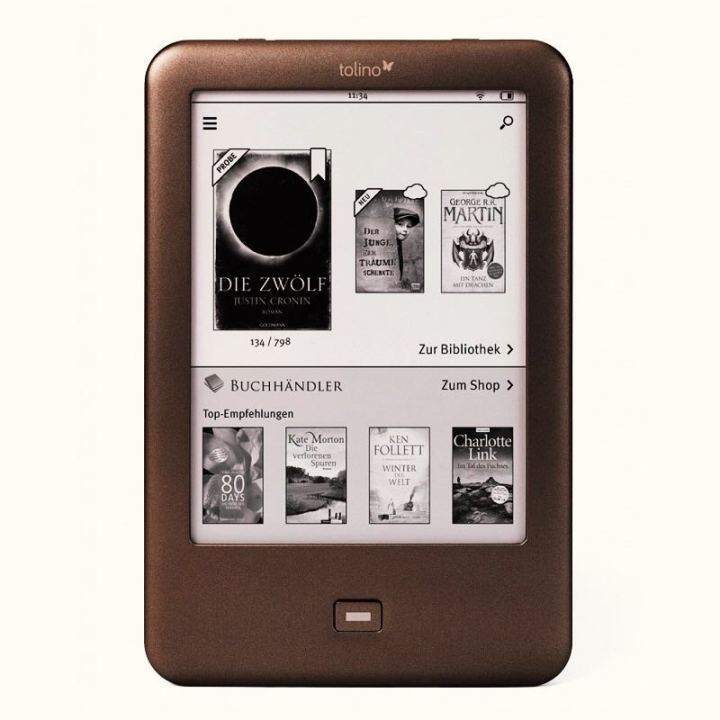 eBook Reader Built in Light WiFi ebook Tolino Shine eink 6 inch Touch Screen 1024x758