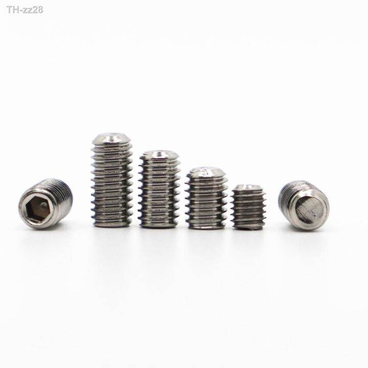 5-50pcs-m2-m2-5-m3-m4-m5-m6-m8-din916-304-stainless-steel-hex-hexagon-socket-allen-cup-point-set-screws-grub-screw