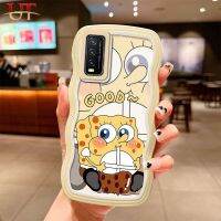 เคสด้านหลัง Y15A ป้องกันการตกเป็นลอนใหญ่สำหรับ Y15 VIVO Y17การ์ตูน SpongeBob Y12 Y15S ดีไซน์ใหม่ Y16 Y22 4G Y35 Y22S 4G T1 5G น่ารักปลาดาวแพททริก KT เคสโทรศัพท์ Y02ลายลอนใหญ่