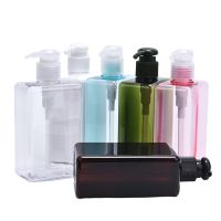 280ml Refillable Soap Dispenser Bottle Square Liquid Lotion Shampoo Dispenser Bathroom Shower Foaming Empty Travel Bottles