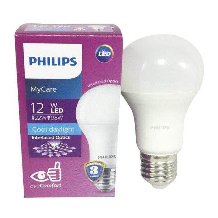 philips-หลอด-led-bulb-12w-แสงขาว-แสงคลูไวท์-แสงส้ม-daylight-coolwhite-warmwhite-philips-led-bulb-a60-e27