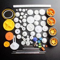 【lz】№▤  Plástico Rolamento Gear Set Vários Tipos de Engrenagem Brinquedo Pacote Acessórios do carro Motor Gear DIY Worm Eixo Belt Buchas