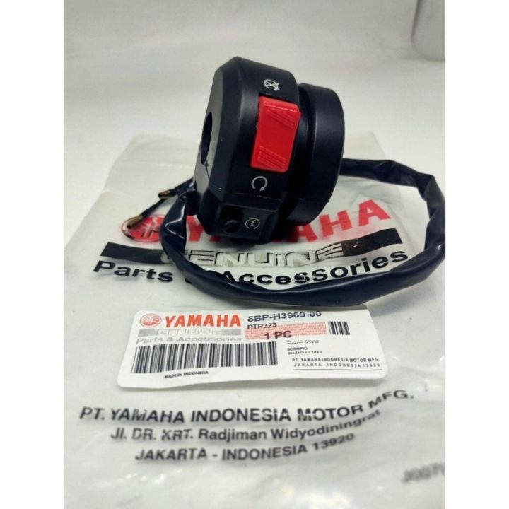 Holder Tombol Saklar Sakelar Kanan Switch Set Tombol Stater Scorpio Z Lazada Indonesia