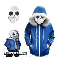 เครื่องแต่งกายฮาโลวีนสำหรับคอสเพลย์ Undertale Sans โครงกระดูก Cos ภายใต้ตำนานขายส่งเสื้อผ้าขนแกะหน้ากาก CosPlay♝