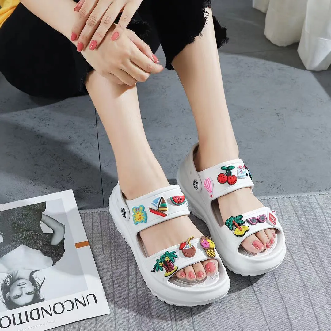 Slipperworld Crocs Jibbitz Sandals for Women Wedges ladies Crocs Slides  w/Eco Bag | Lazada PH