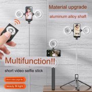 Extended 1.7M Mobile Selfie Stick Tiktok Live Bluetooth Integrated Tripod