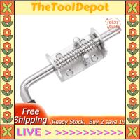 TheToolDepot 304สแตนเลส6.5นิ้วสลักล็อคประกอบขาฤดูใบไม้ผลิสำหรับประตูรถพ่วงสารพัดประโยชน์และตู้ประตูหนัก