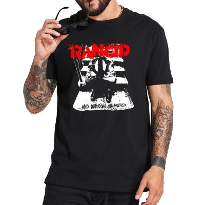 เสื้อยืด พิมพ์ลายวงร็อค Rancid Album And Out Come The Wolves สีดํา แฟชั่นฤดูร้อน สไตล์พังก์ร็อค สําหรับผู้ชาย