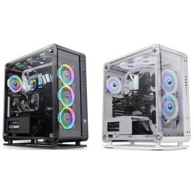 CASE THERMALTAKE CORE P6 TEMPERED GLASS SNOW / BLACK MID TOWER