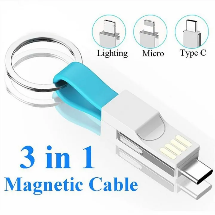 allmobiles] Portable Travel 3 in 1 Mini Keychain Phone Charger Charging  Cable USB Type C Micro USB compatible with iPhone Xiaomi Samsung Huawei  OnePlus LG Android Lightning Cable | Lazada PH