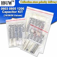 ตัวเก็บประจุ0805 SMD 1แพ็ค16/36/50ค่า320ชิ้น720ชิ้นชิ้น0603ตัวเก็บประจุแบบ SMD Igmopnrq Ibuw 1PF 1UF