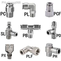 304 Stainless Steel Pneumatic Hose Fitting PC PCF PL PLF PB PD PX SL PH Air Tube Connector 1/8 1/4 3/8 1/2 BSP Quick Fittings