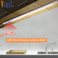 Vimite Hand Sweep PIR Led ไฟเซ็นเซอร์ โคมไฟตู้ ไฟตู้เสื้อผ้า 30cm 40cm 50cm USB โคมไฟเสียบปล๊ก Dimming Bathroom Kitchen โคมไฟกลางคืน Bar Study Reading Book Desk Lamp for Room Bedside Closet Decor Lighting Warm White