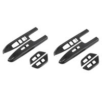 8X Carbon Fiber Car Window Glass Lift Switch Button Cover Trim for Kia Carnival KA4 2020 2021 2022