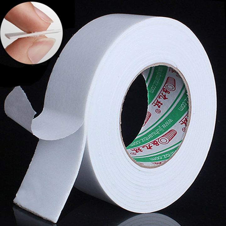 3-meter-double-sided-foam-tapes-white-sponge-acrylic-adhesive-tape-waterproof-sealing-strip-anti-mildew-shower-sink-bath-sealers-adhesives-tape