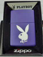 ZIPPO 49286 PLAY BOY  RABBIT HEAD PURPLE MATTE TEXTURE PRINT   สีม่วงเมทาลิค  ลายปริ๊นนูน3มิติ   ของใหม่ไม่ผ่านการใช้งาน  มาพร้อมกล่อง  รับประกันของแท้