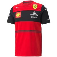 The new 2022 formula one racing suit leclerc red summer mens clothing short sleeve T-shirt uniform custom