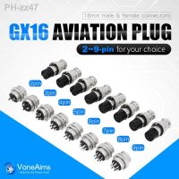 1set GX16 2/3/4/5/6/7/8/9 Pin Male Female 16mm L70-78 Circular Aviation Socket Plug Wire Panel Connector