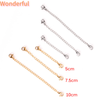 ?【Lowest price】Wonderful ส่วนขยายโซ่ Extender หางลิงค์สร้อยคอสร้อยข้อมือต่างหูเครื่องประดับทำ