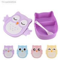 ❁☂○ Owl Shaped Lunch Box With Compartments Lunch Food Container With Lids Almacenamiento Cocina Portable Bento Box For Kids School