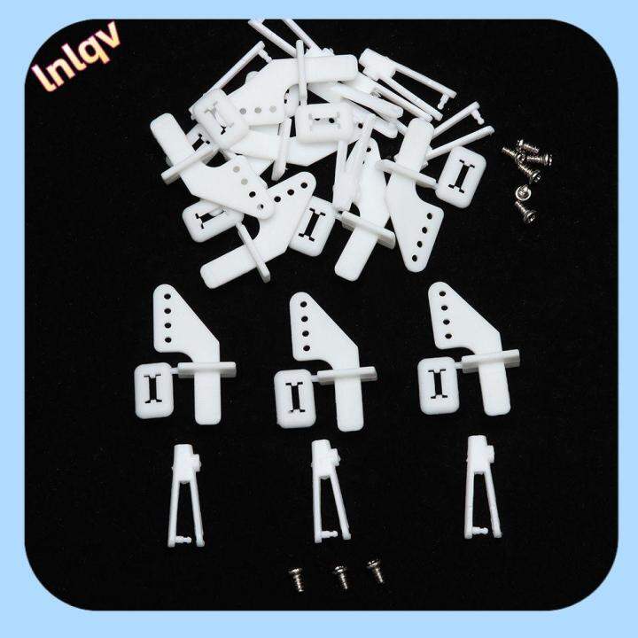 LNLQV 10 Sets Plastic Elevators RC Airplane Rudder Servo Ailerons