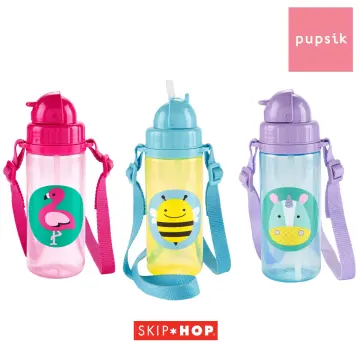 Skip Hop Toddler Sippy Cup with Straw, Zoo Straw Bottle, Butterfly