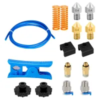 RAMPS MK8 Brass Nozzle JP4 01 KJH04 M6 Pneumatic Connector Leveling Spring PETG Tube Silicone Sleeve Cover J head For Ender 3